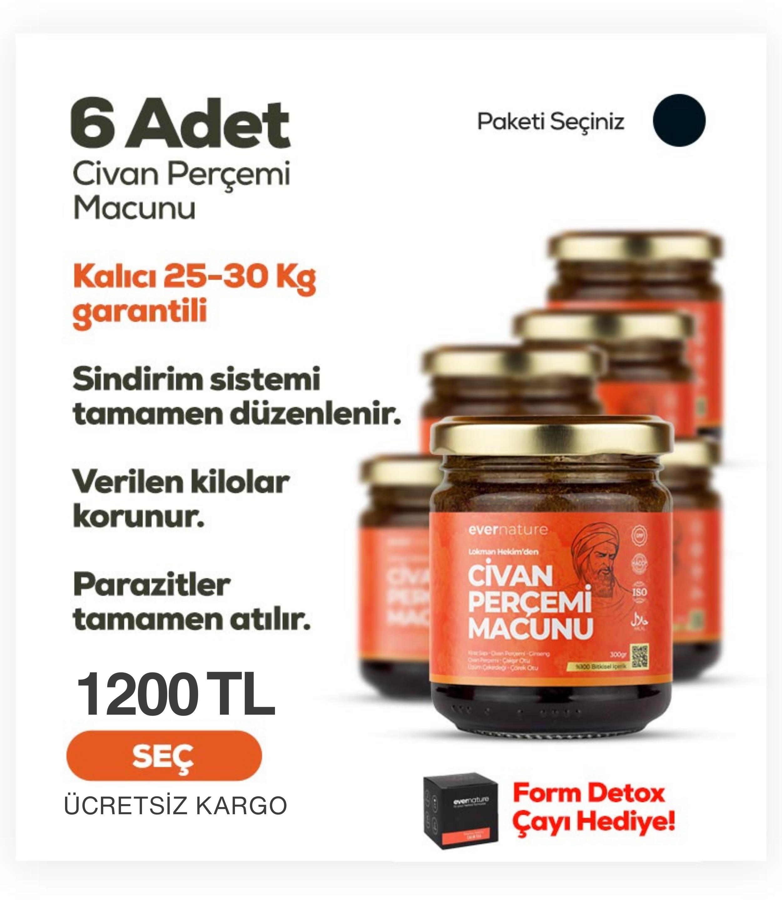 6 Adet Civan Perçemi Macunu